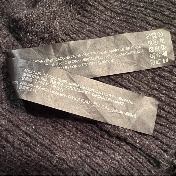 zara | oversized knit v-neck sweater with lace detail - Picture 5 of 5